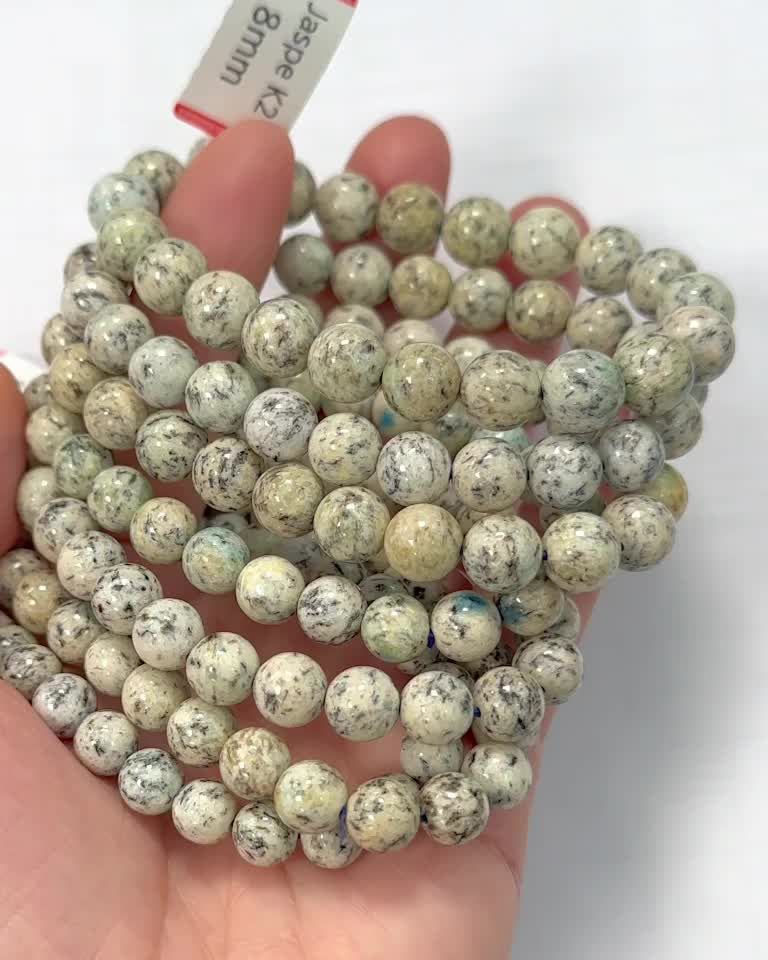 Jasper bracelet K2 B beads 7.5-8.5mm