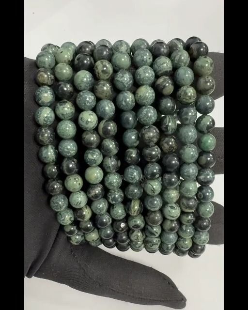 Kambaba Jasper bracelet beads 6-7mm