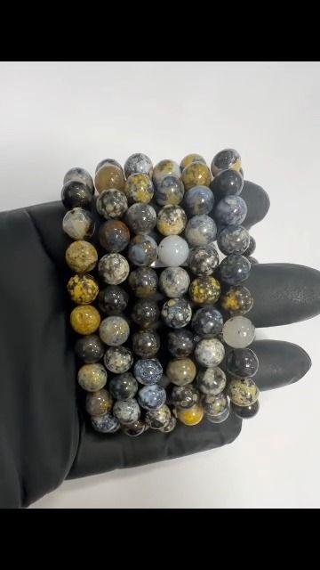 Blue Ocean Jasper Bracelet With 8mm beads