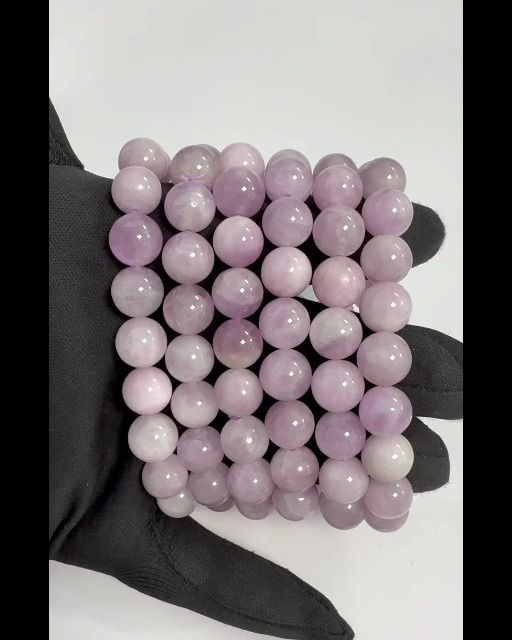 Kunzite A+ bracelet beads 10-11 mm