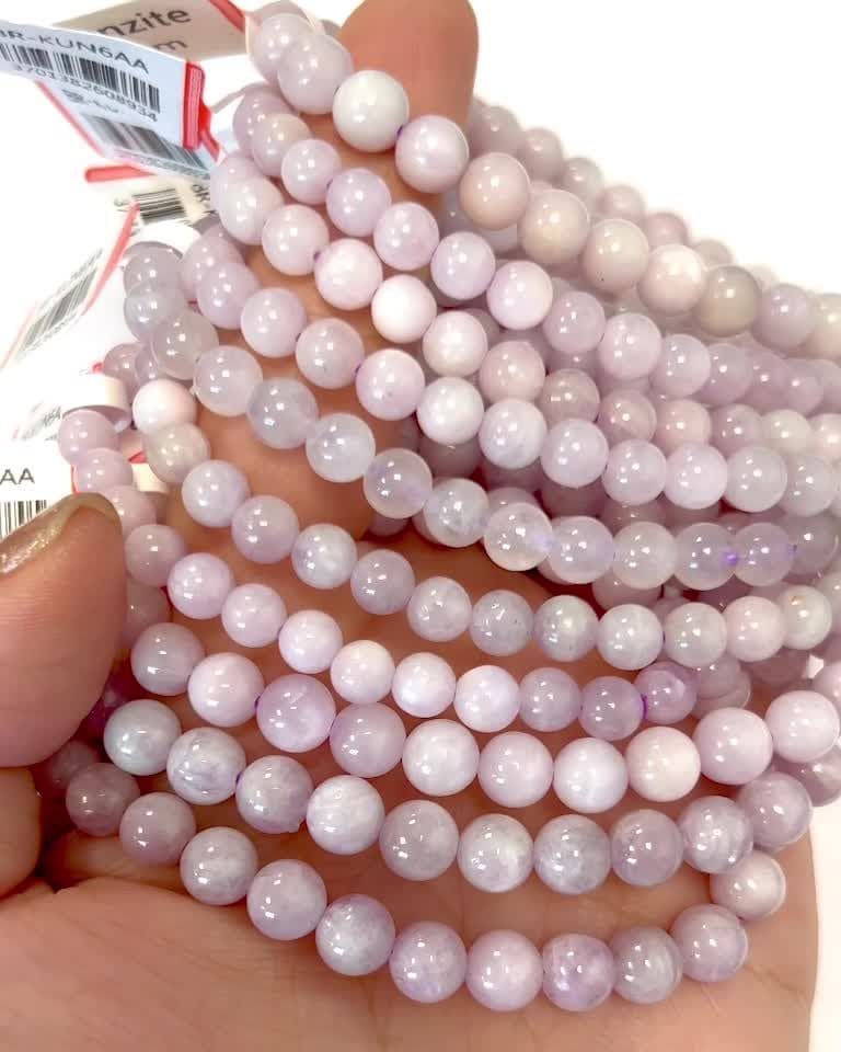 Bracelet Kunzite A beads 5-6mm