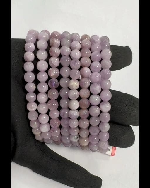 Kunzite bracelet AA beads 5.5mm