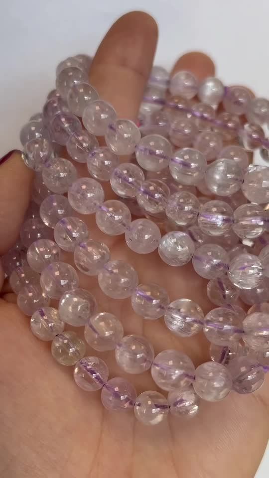Kunzite AAAA 7.5-8.5mm pearls bracelet