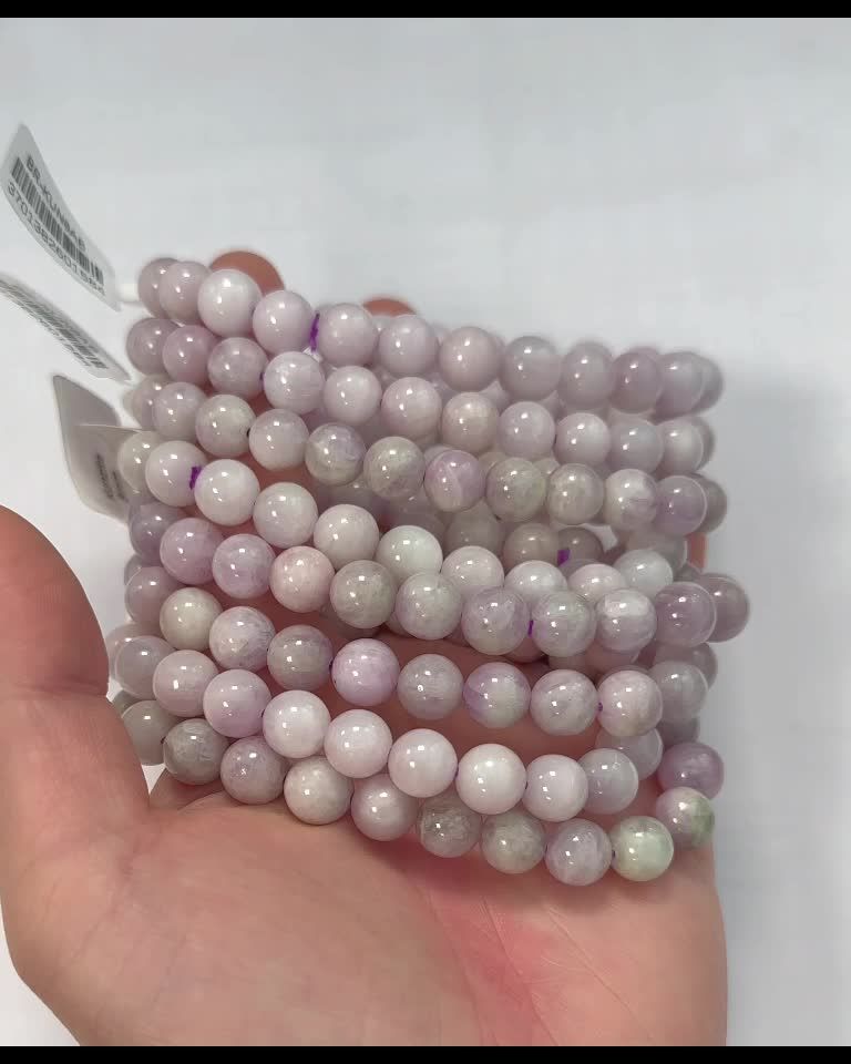 Kunzite AB 8mm pearls bracelet
