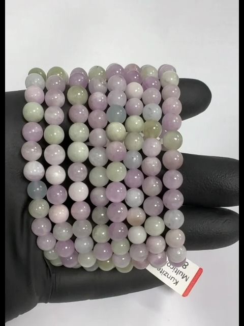 Kunzite Bracelet Multicolor AA beads 7mm