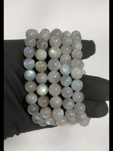 Labradorite A grade pearl bracelet 10mm