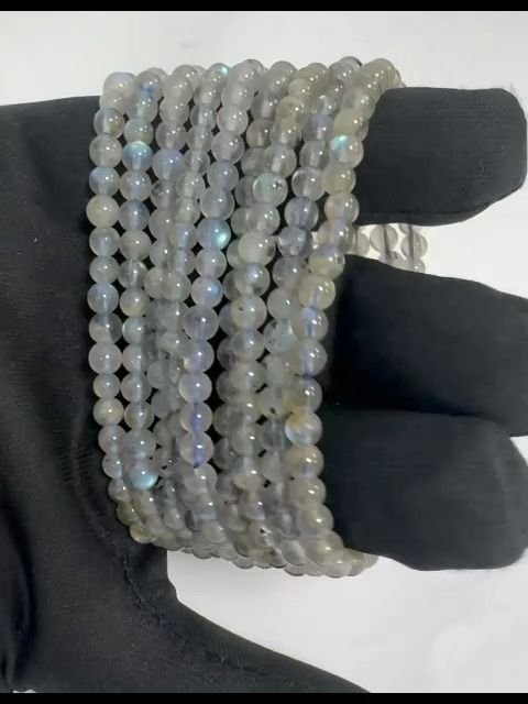 Labradorite bracelet A+ beads 4mm