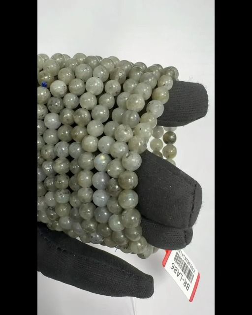 Labradorite 6mm pearls bracelet