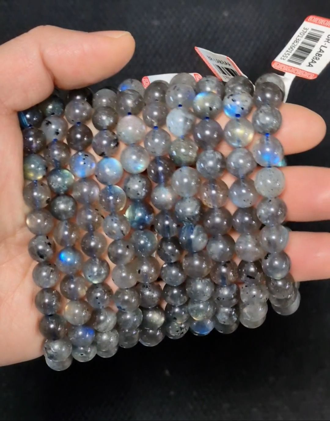 Labradorite bracelet AA+ beads 8-8.5mm