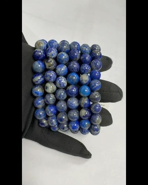 Lapis Lazuli 10mm pearls bracelet