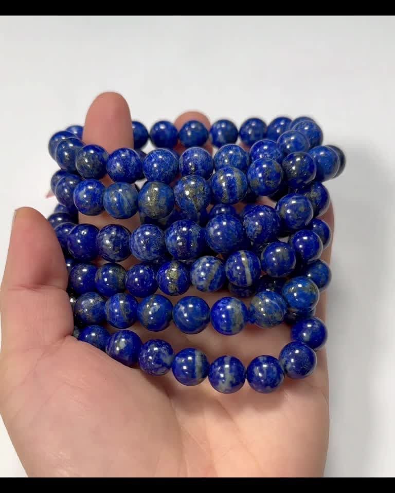 Lapis Lazuli bracelet with 8.5-9.5mm beads