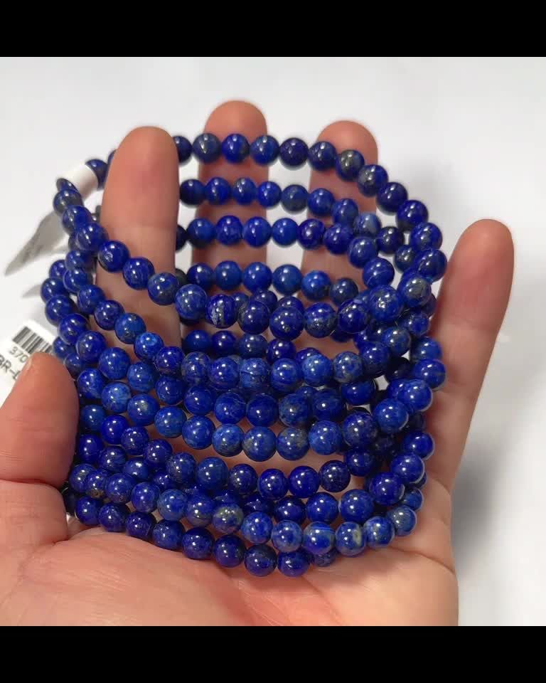 Lapis Lazuli 6-7mm AAA pearls bracelet