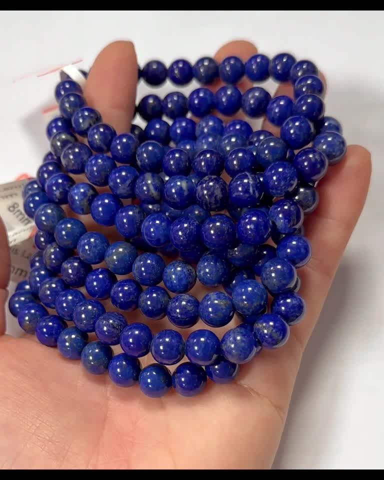 Lapis Lazuli 7.5-8.5mm AAA pearls bracelet