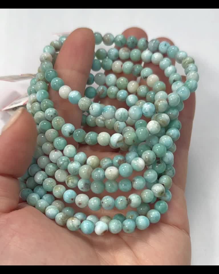 Larimar AA 5-6mm pearls bracelet