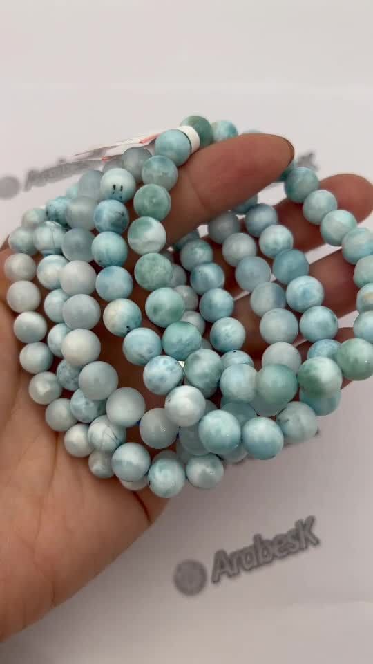 Larimar AA 7-8mm pearls bracelet