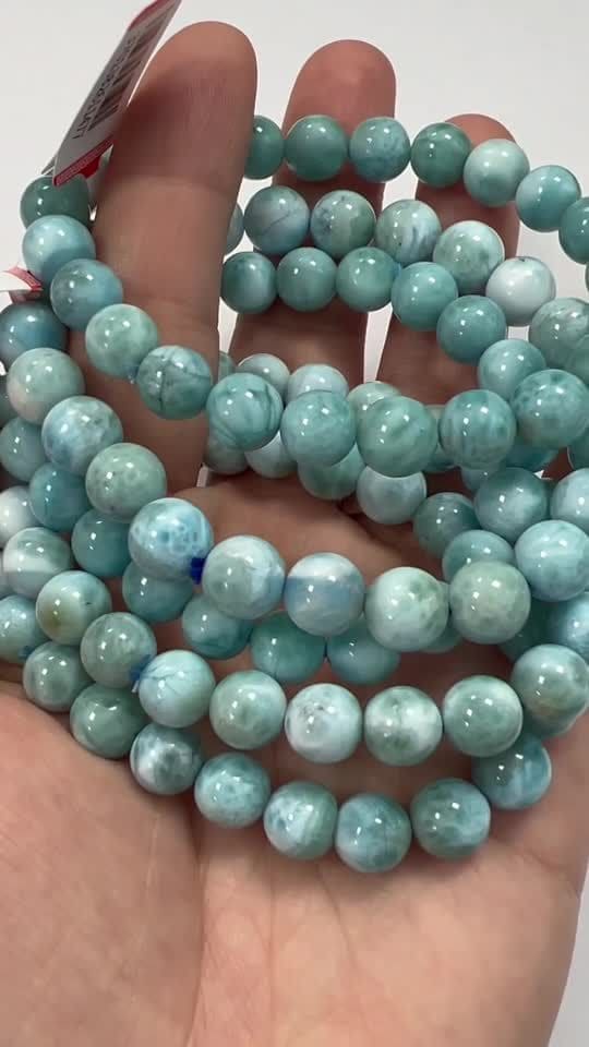 Larimar AAA 7.5-8.5mm pearls bracelet