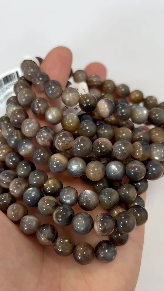 Mix Black Moonstone AA Bracelet 8mm beads