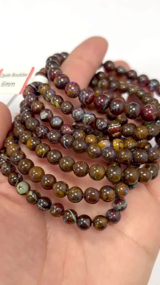 Opale Boulder AAA 5-6mm pearls bracelet