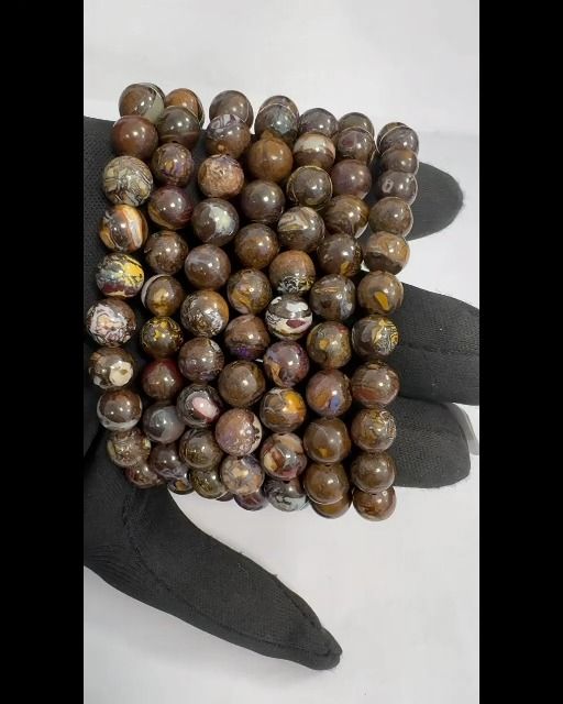 Boulder Opal Bracelet AAA beads 8-8.5mm