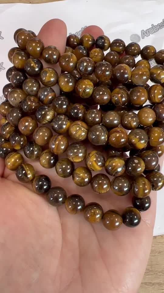 Tiger's eye 8mm pearls bracelet