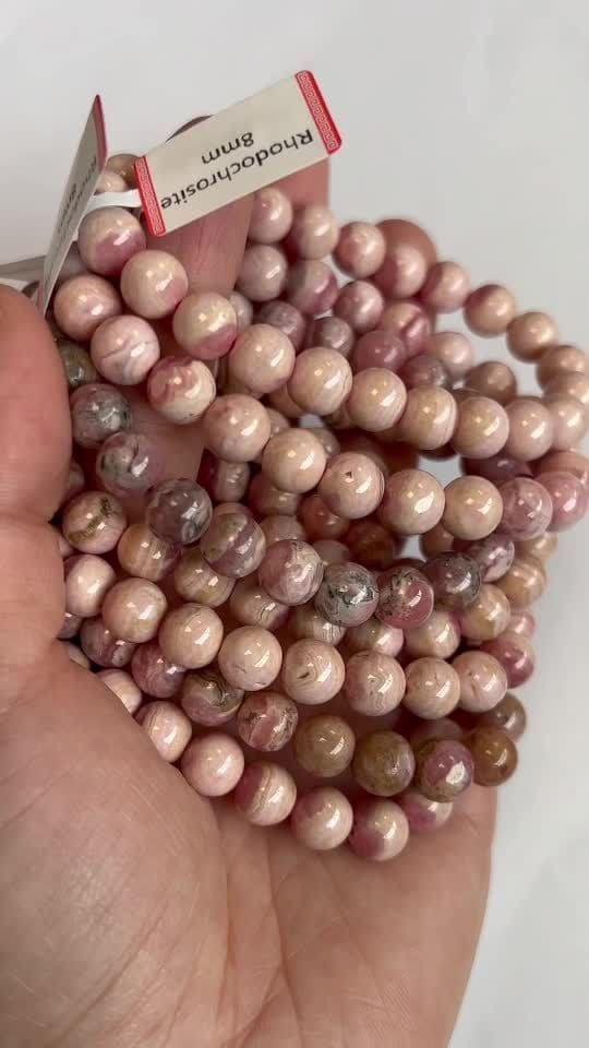 Argentina Rhodochrosite 7-8mm bracelet