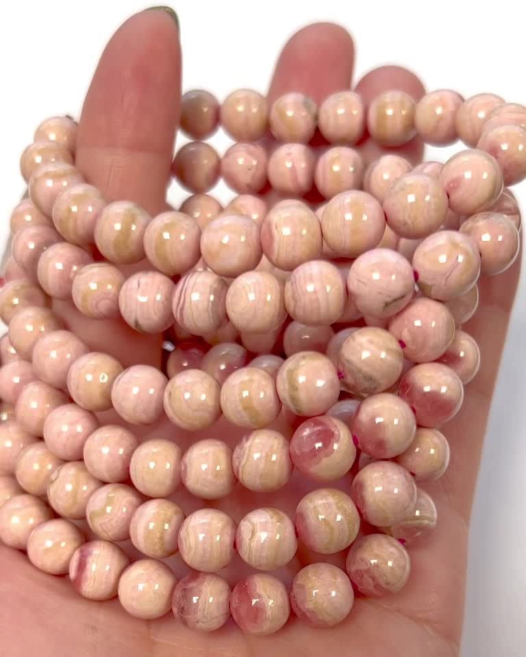 Argentina Rhodochrosite 8.5-9mm bracelet