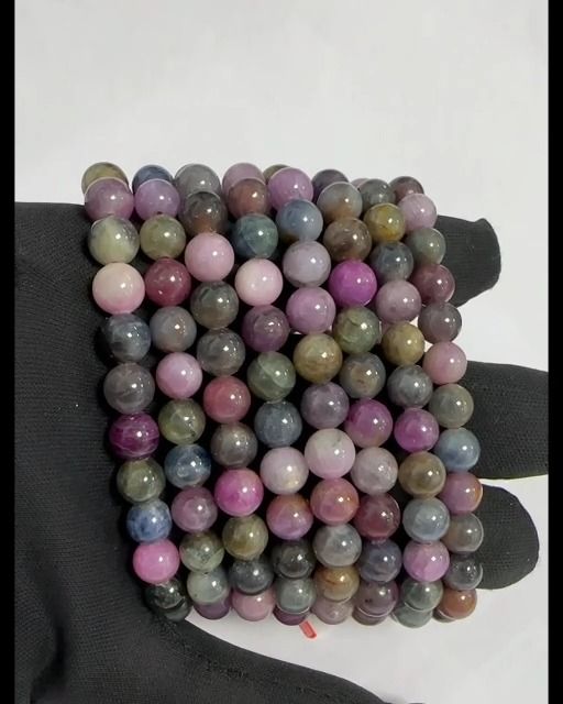 Bracelet Sapphire Multicolor pearls 7-8mm