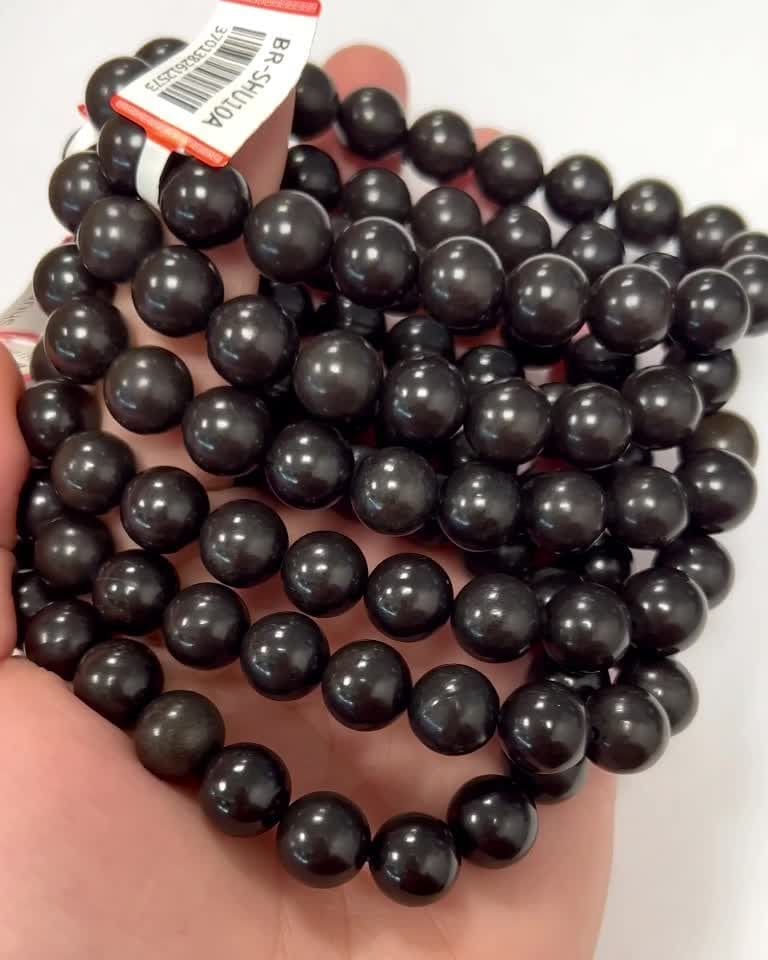 8mm pearls Shungite A bracelet