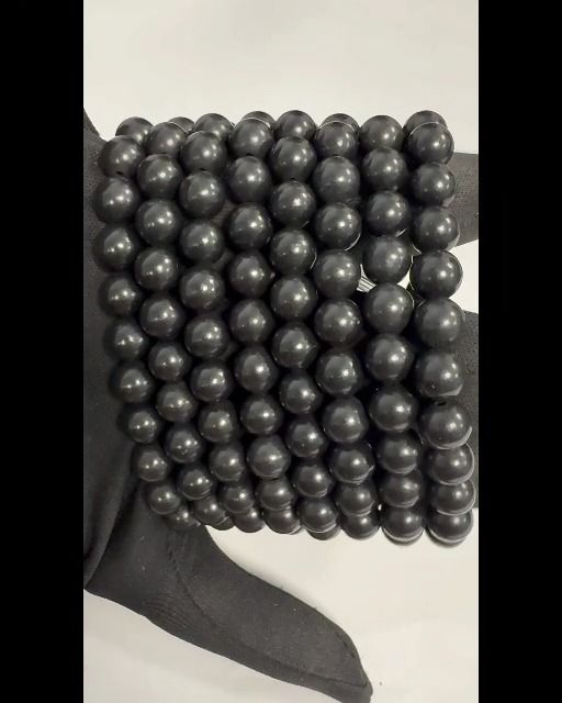 8mm pearls Shungite A bracelet