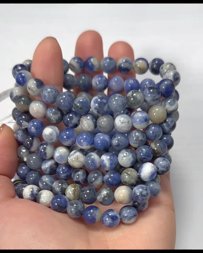 Bracelet Sodalite beads 8mm