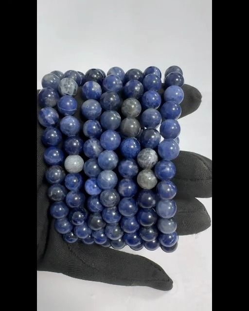 Sodalite A 8mm pearls bracelet