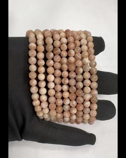 Sunstone bracelet beads 5.5-6.5mm