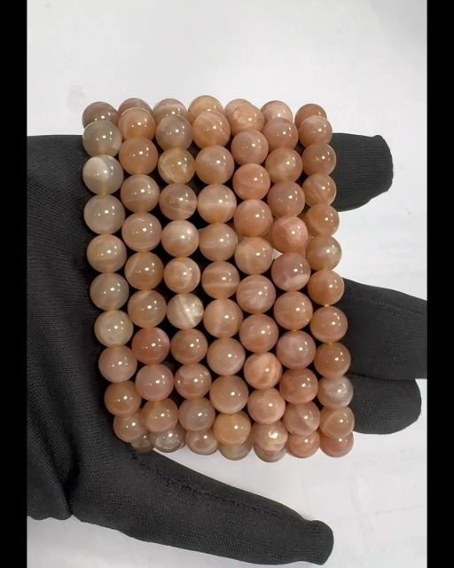 Sunstone bracelet beads 8-9mm