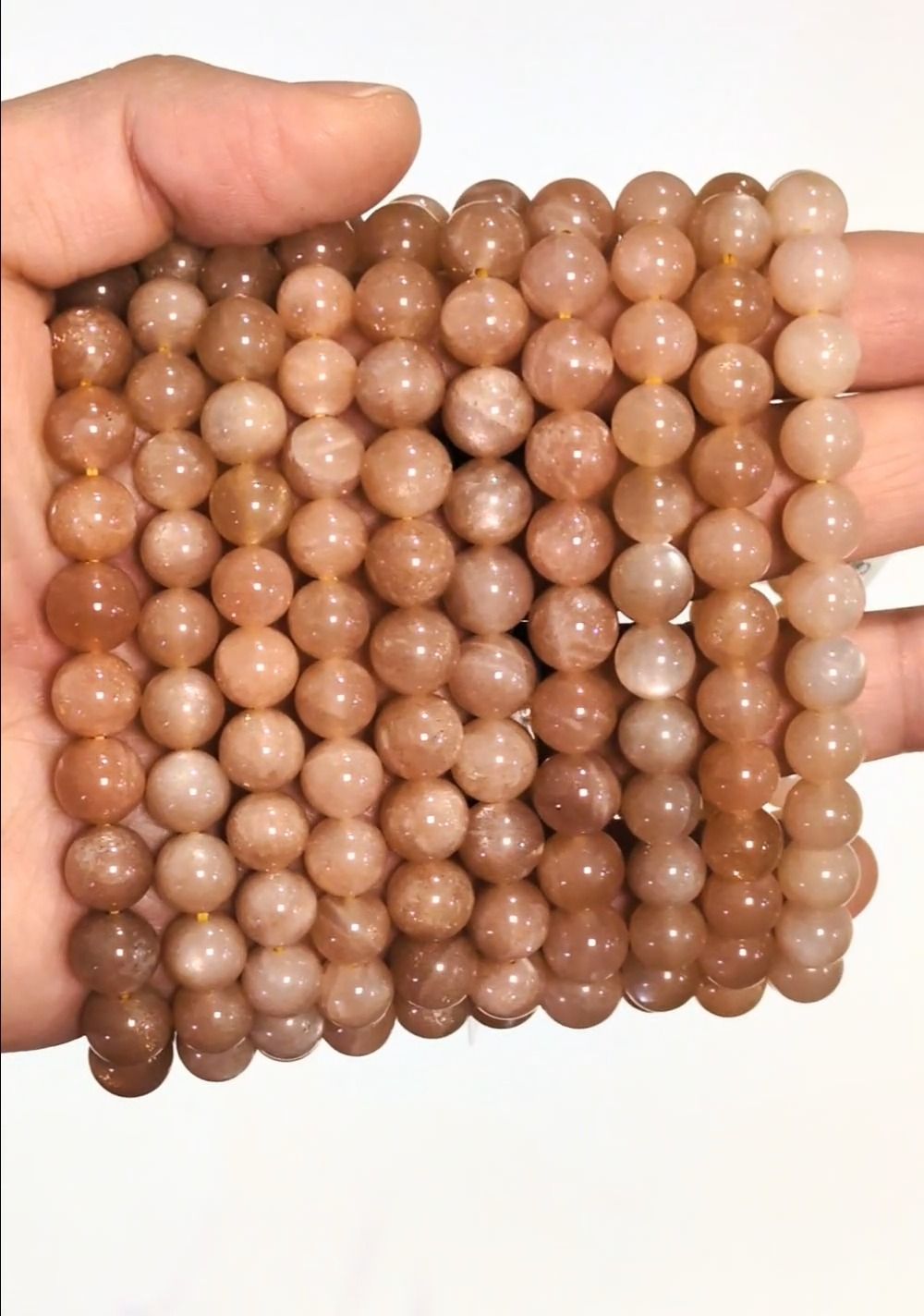 Sunstone Bracelet A 8-9mm Beads
