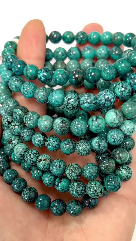 Natural Turquoise bracelet from China AAA beads 8mm
