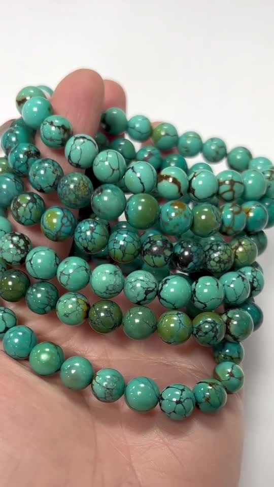 Natural Turquoise bracelet from China AAAA beads 8mm