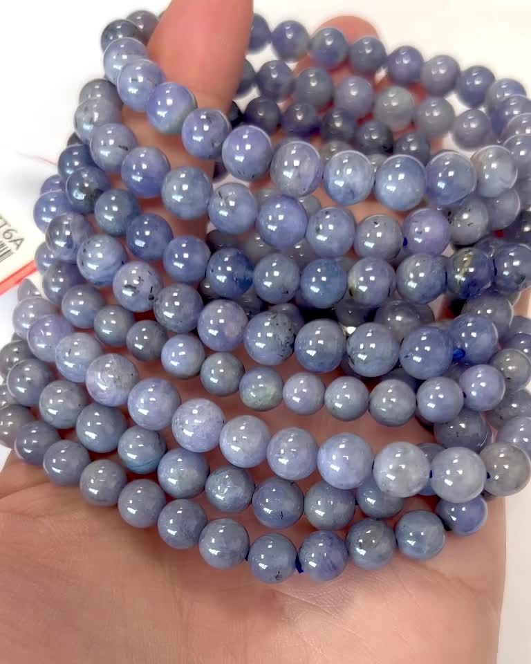 Tanzanite 6-7mm A pearls bracelet