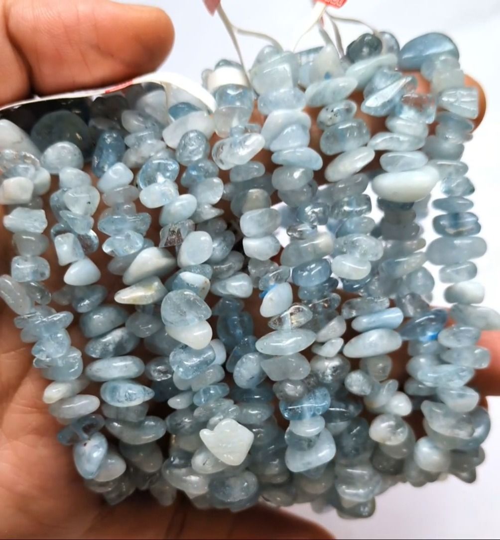 Aquamarine AA Chip Bracelet