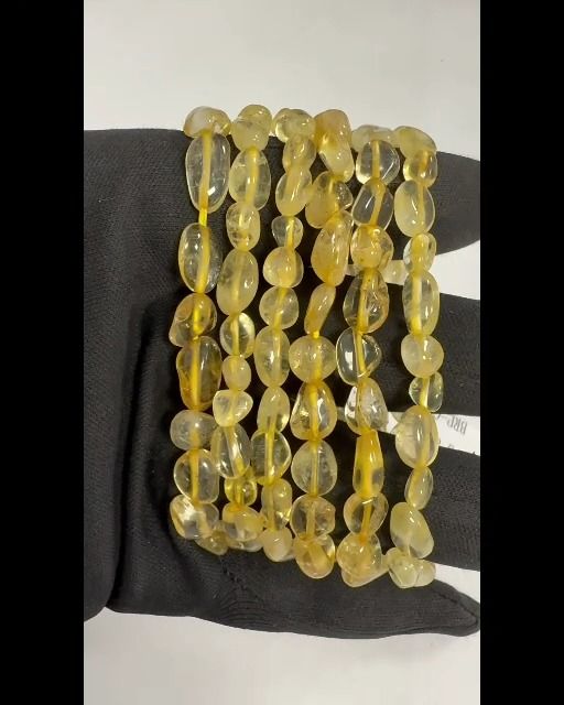 Natural Citrine Bracelet A+ rolled stones