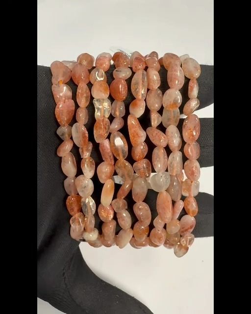 Sunstone A+ tumbled stones bracelet