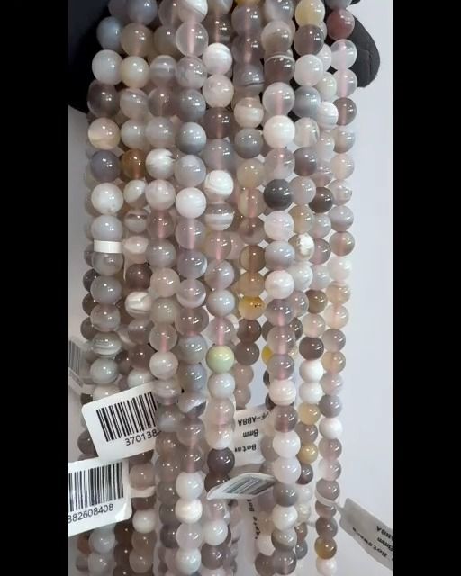 Botswana Agate Beads 7.5-8.5mm on 40cm Strand