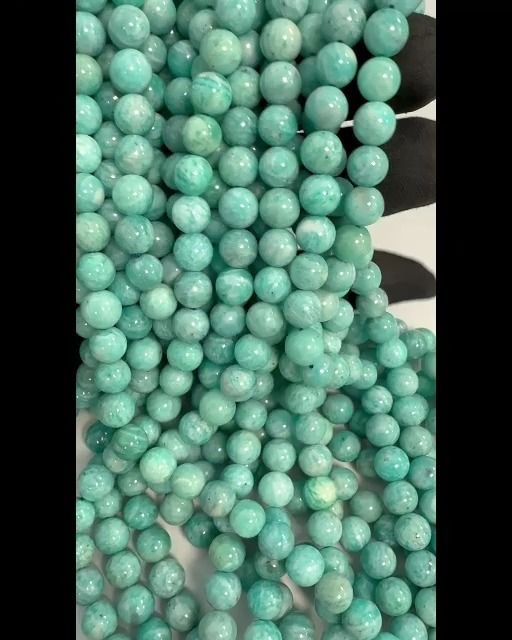 Amazonite Peru AA beads 8mm on 40cm thread