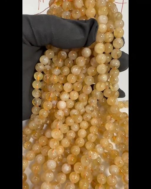 Natural Citrine Beads 7.5-8.5mm on 40cm thread