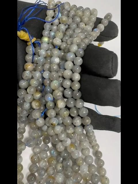 Labradorite A 6mm pearls on 40cm string
