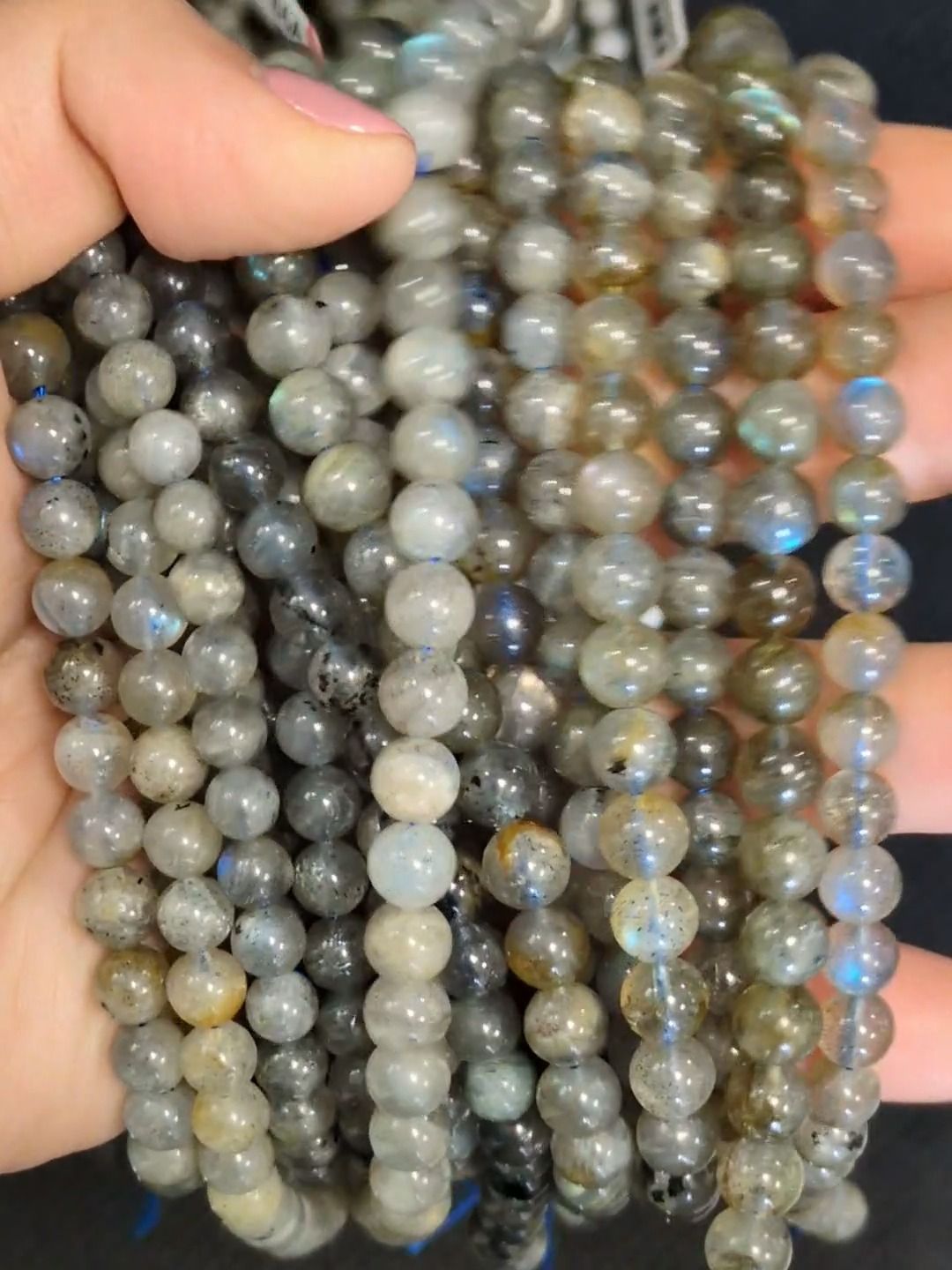 Labradorite Round Beads Strand A 5.5-6.5mm