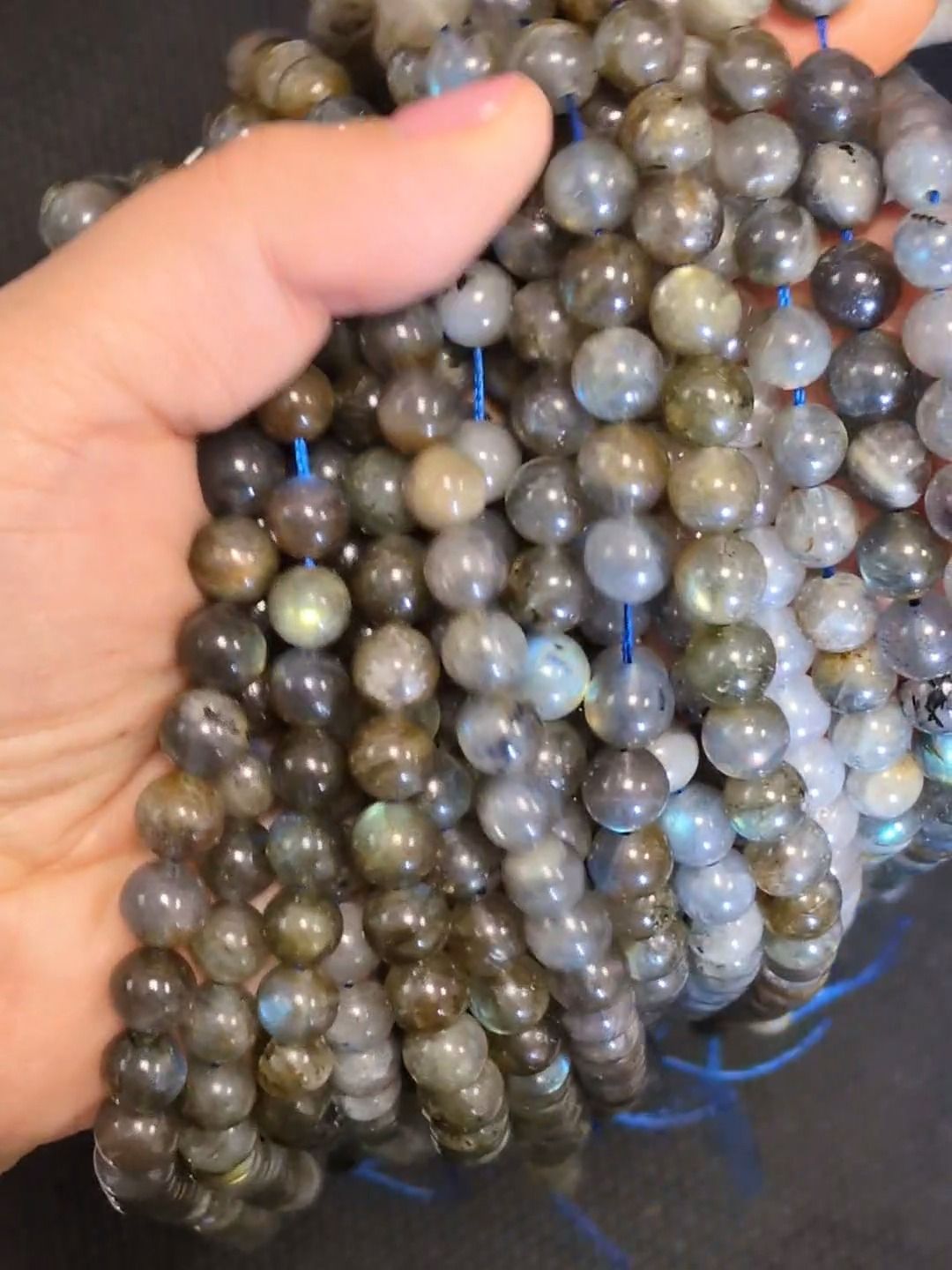 Labradorite Round Beads Strand A 8-9mm