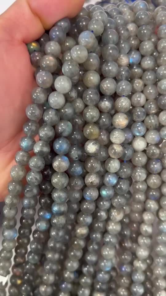 8mm Labradorite AA+ pearls on 40cm string