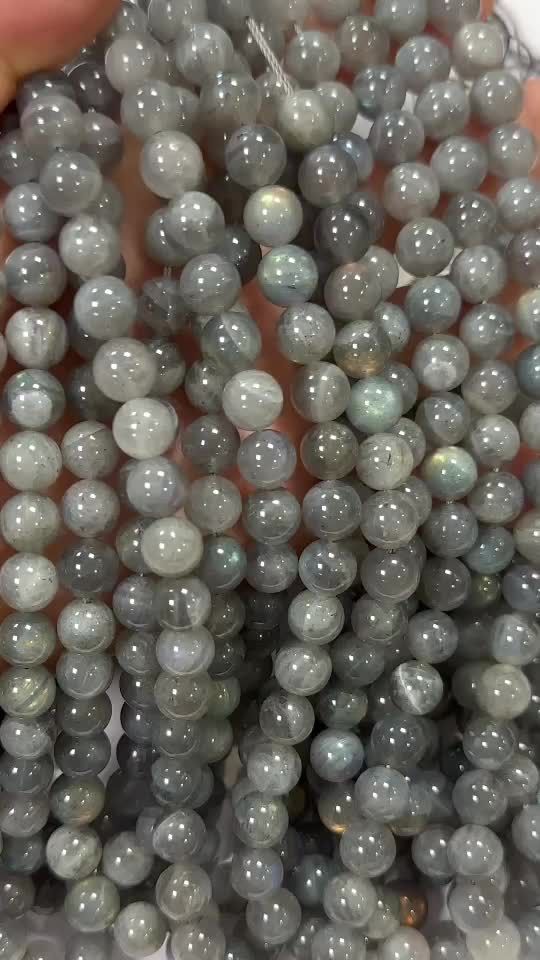 Labradorite AA beads 8-9mm on 40cm wire