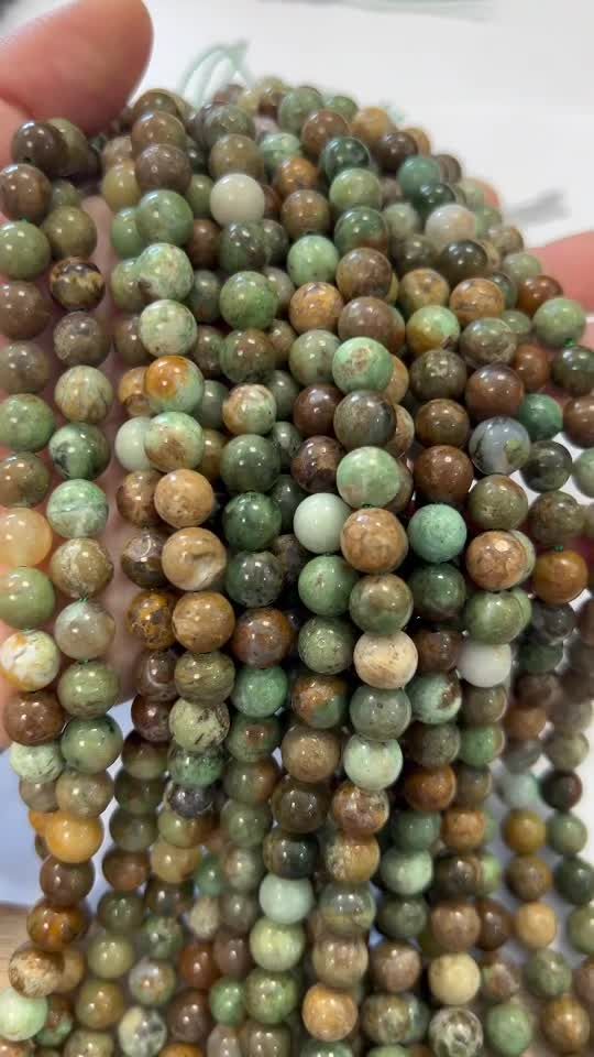 Green Opal 8mm pearls on string