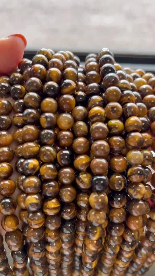 Tiger eye 8mm beads on 40cm string